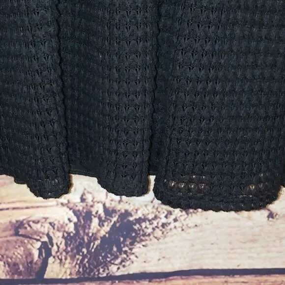 ❤️5/$25  Black Crochet Like Stretch Sheer Sleeves - Picture 5 of 6